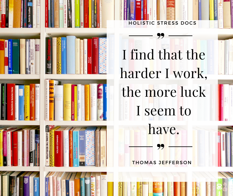 Stack of colorful books with best motivational exam study quotes for students 